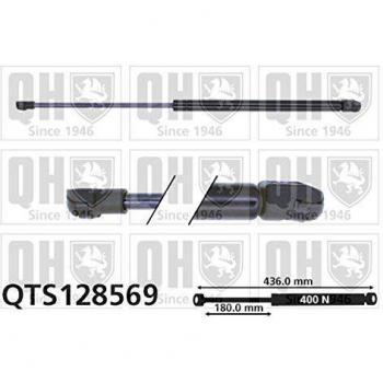Amortiguador hidráulico de maletero QUINTON HAZELL QTS128569 para ALFA ROMEO 147