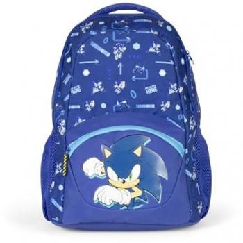 Mochila para Niños Sonic 42 cm, Color Azul, Talla Única