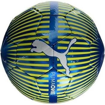 Puma One Chrome Balón de fútbol, Otoño-Invierno, Color Atomic Blue-puma White-Safety Yellow, tamaño 5