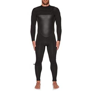O'Neill Epic 5/4 mm Chest Zip Wetsuit para Hombre, color negro gris oscuro, talla XL, con Seamless Paddlezones, Fluidflex Firewall y costuras GBS. Krypto Knee Padz