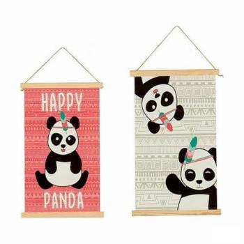 Decoración de Pared Oso Panda 1 x 54 x 33 cm (24 Unidades) - Diseño Único y Estándar