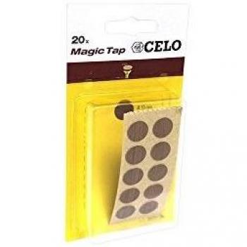 CELO 5NOMT20 5NOMT20-Blister Tapón Adhesivo MTAP Color Nogal, Metálico