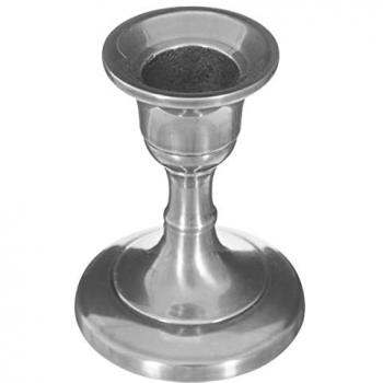Candelero de metal plateado 7,5 cm - Modelo A - Portavelas Atmosphera