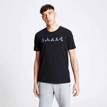 Dare2b Integrate-Camiseta con Estampado Gráfico De Algodón Transpirable De Estilo Informal Y Manga Corta T-Shirts/Polos/Vests, Hombre, Black, XXL