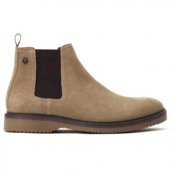 Base London Hooper Tan Suede Chelsea Boots for Men - Size UK 7