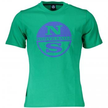 North Sails Green Cotton Logo Tee - XL