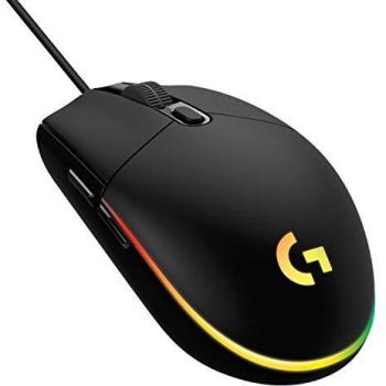 Ratón Gaming Logitech G102 Negro con Sensor Óptico y Retroiluminación RGB