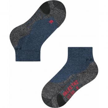 Falke TK2 Short Children's Socks - Unisex Trekking, Blue 35-38