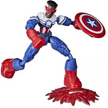 Hasbro Marvel Avengers Bend and Flex Captain America Figure 15 CM Multicolor