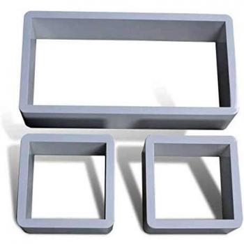 vidaXL 6X Estanterías de Cubos Pared Blanco Decoración Librería Diseño Casa