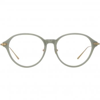 Linda Farrow PEARCE LF76A Asian Fit C3 Men's Eyeglasses Grey Size 58 - Frame Only with Blue Light Block Available