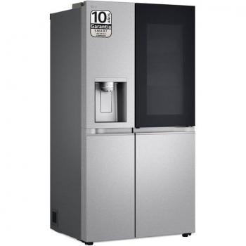 Frigorífico Americano LG Side By Side Serie 900, Instaview Door-In-Door, Craft Ice, Acero Texturizado Antihuellas, 628L - GSXE90MBDD