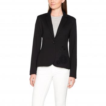 Desigual Ame_mari, Chaqueta de Traje para Mujer, Negro