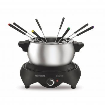 Mondial Fondue Gourmet Premium - Raclette, color plateado