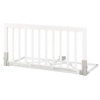BABY DAN Barrière de sécurité pour lit en bois - 45 x 90 cm - blanc