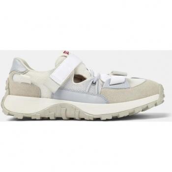 CAMPER Drift Trail Sneakers for Men - White/Grey, Size 41, Cotton Fabric