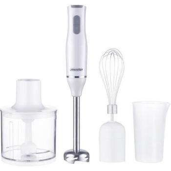 Batidora de Mano Multifuncional Mesko MS4629, Procesador de Alimentos 0,5 L, Accesorio para Montar, 800W, Blanca