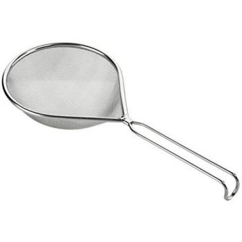 Colador Alargado de Acero Inoxidable GrandChef 18x22 cm Apto para Lavavajillas
