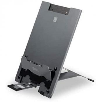 Bakkerelkhuizen Ergoq Hybrid Pro - Soporte para Tablet y Portátil con Ajuste de Altura en Aluminio Ligero