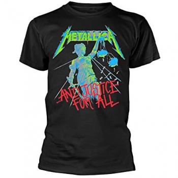 Metallica - And Justice For All Original Black T-Shirt - Size S - 100% Cotton Jersey