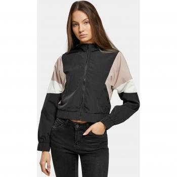 Urban Classics Women's Short 3-Tone Crinkle Waterproof Jacket Multicolor