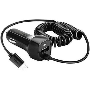ZLONXUN Cargador Coche Compatible con Phone 12 Pro/11 Pro/XR/XS/SE/8/8 Plus/7/7S Plus/6/6 Plus/6S/6S Plus,con Cable 1 M