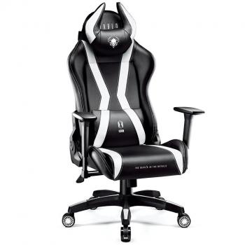 Silla Gaming Diablo X-Horn 2.0 King Size Ergonomica Negra-Blanca con Apoyabrazos 3D
