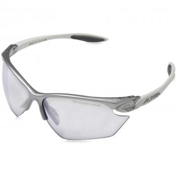 Alpina Twist Four S VLM+ - Gafas de ciclismo, talla única, color plateado/blanco