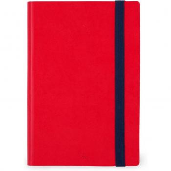Agenda Legami Semanal 2024 de 12 Meses Vista Semanal Medium Red Passion Multilingüe Rojo