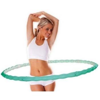 hoopomania Slim Hoop, Hula Hoop con 63 Botones de Masaje 0,72kg