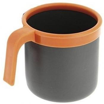 Elementerre MUGGY - Taza de camping de aluminio, color naranja, talla 9 x 8,1