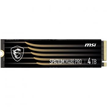 Disco Duro SSD MSI SPATIUM M480 PRO 4TB M.2 PCIe 4.0 NVMe 1.4 (7400/7000 MB/s)