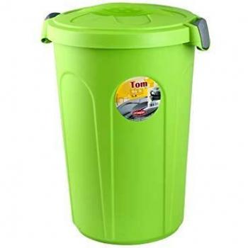 Stefanplast Tom Cubo de Basura con Tapa, Plástico, 46 litros
