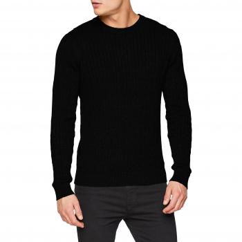 SELECTED HOMME Slhclayton Crew Neck W Noos, suéter para Hombre, Negro