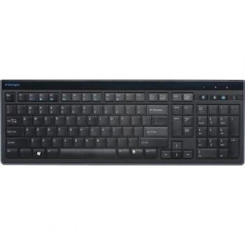 Teclado Kensington Advance Fit Full-Size Slim USB QWERTZ Negro