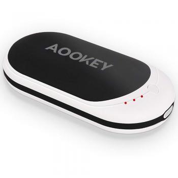 AOOKEY Calentador de Manos 5200mAh USB Recargable Calentador de Mano powerbank
