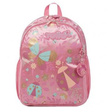 Mochila Escolar Mediana Catarina Rosa 36cm