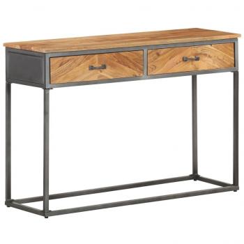 Solid Acacia Wood Console Table 110x35x75 cm