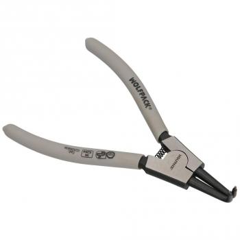 Alicates para arandelas exteriores curvo 175 mm. de acero DIN 5254