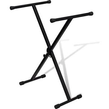 vidaXL Ajustable Soporte Solo de Teclado Musical Marco-X