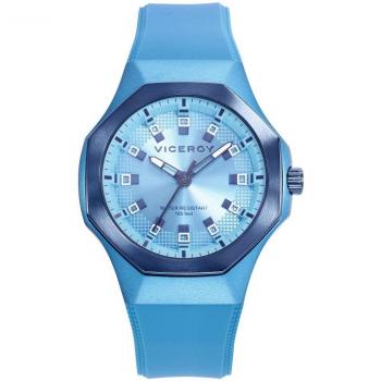 Reloj de mujer Viceroy Colors 401232-37 con caja de aluminio y correa de silicona azul