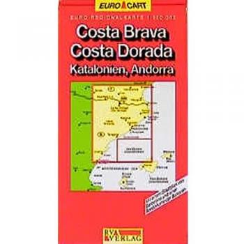 Spain Map: Costa Brava/Costa Dorado/Catalonia/Andorra Sheet 4