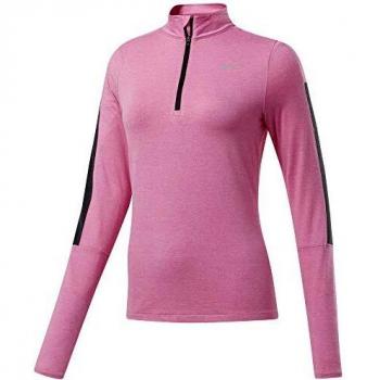 Reebok Re 1/4 Zip Sudadera, Mujer, pospnk, S