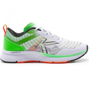 Kelme Valencia Unisex Running Shoes with Cushioning in White and Green