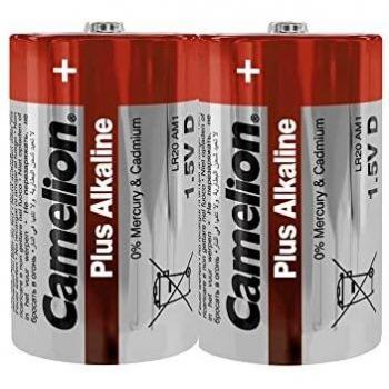 Camelion LR 20 D Mono più batterie alcaline (confezione da 2) (Shrink Wrap Packaging