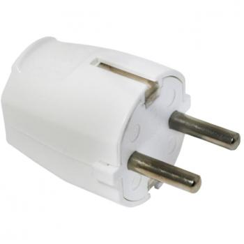 Clavija Onlex 10/16A T/T 4,8 mm Blanca Blíster