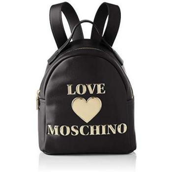 Love Moschino Precollezione SS21 | Zaino PU da Donna, Bolsos tipo mochila. para Mujer, Negro, M