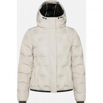 Chaqueta con capucha Rossignol Welded Quilt Shield blanca rosáceo para mujer - S