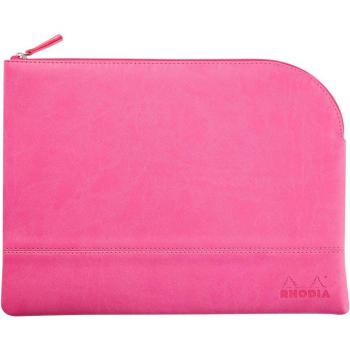 Rhodia 116742C - Bolsa con cremallera - Rhodiarama - Grande (L) Fucsia