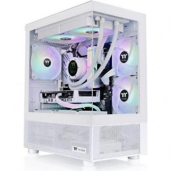 Caja de PC Thermaltake View 170 TG ARGB - Micro Torre - Blanco con Ventanas de Vidrio Templado